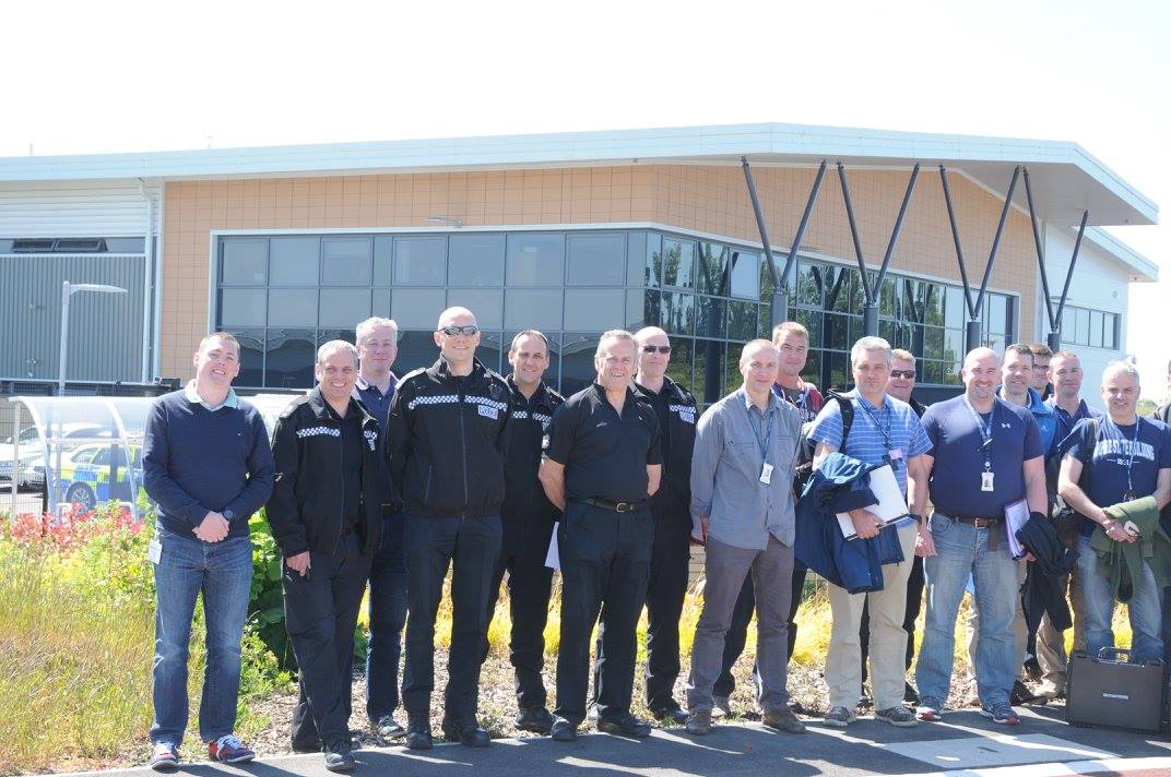 Martin Coyne with UK Police training on vehicle forensics