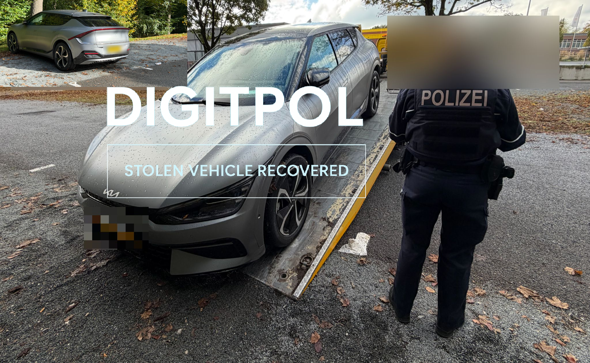 Silver Kia EV6 Stolen and Recovered in Germany